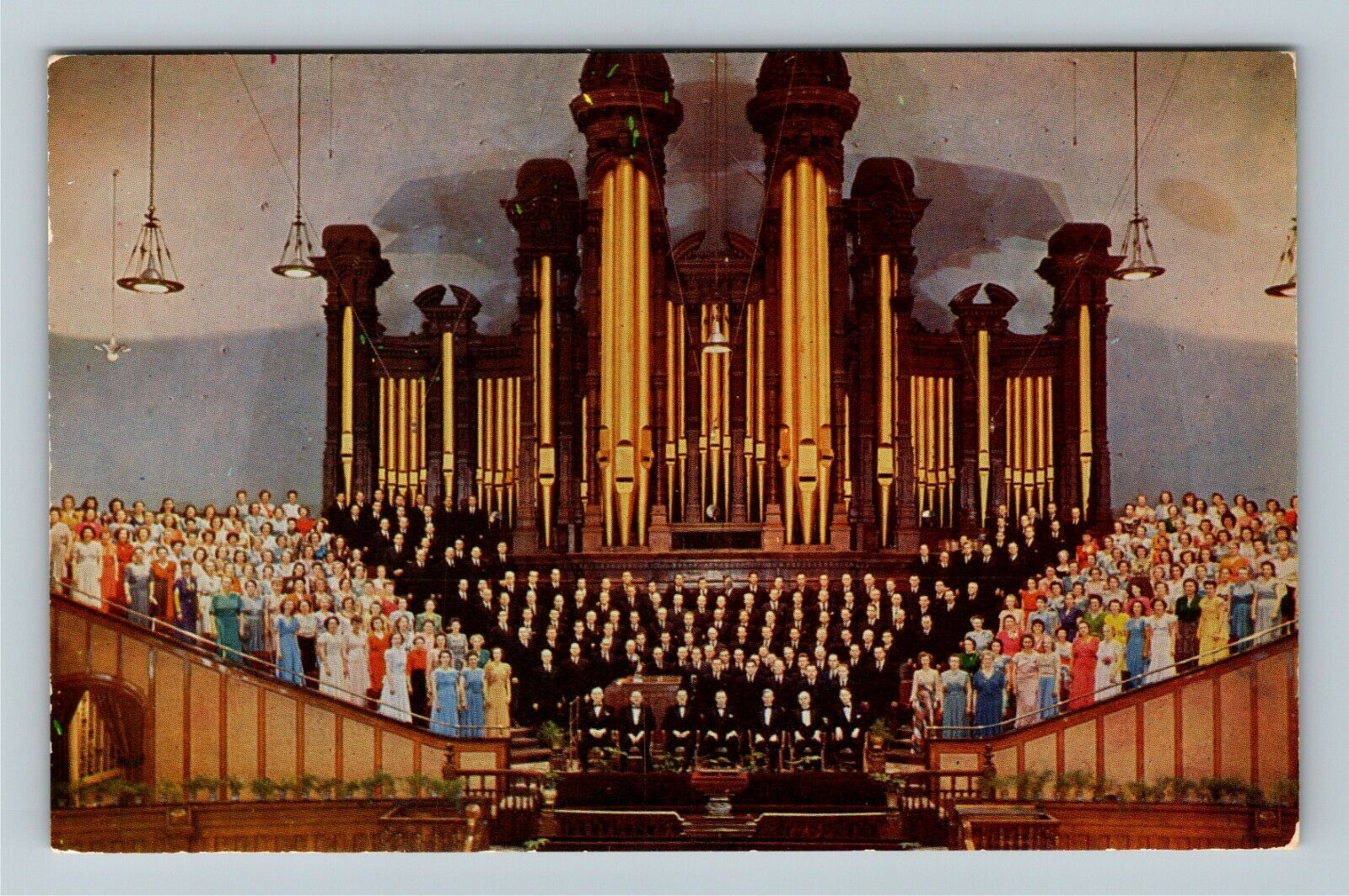 Salt Lake City UT-Utah, Temple Square, Choir, Vintage Postcard