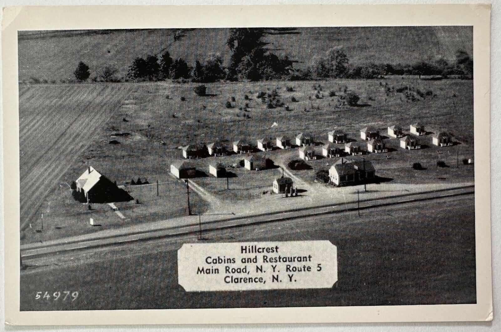 Hillcrest Cabins and Restaurant Clarence New York Postcard