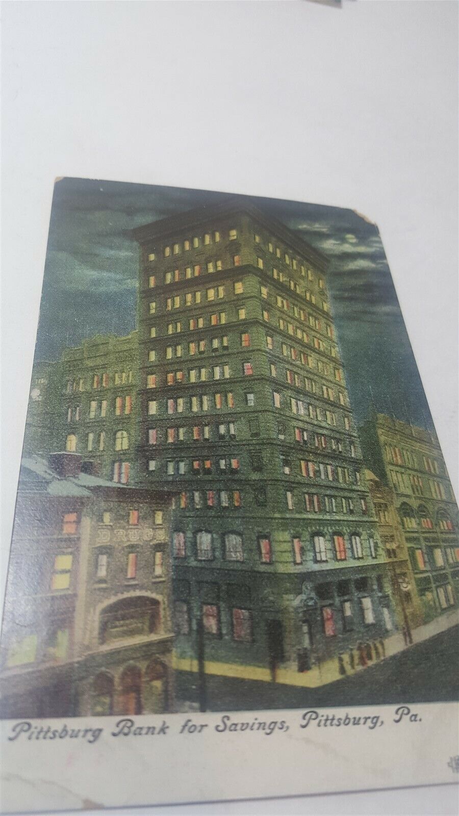 Vintage 1907 Pittsburg Bank For Savings Pittsburg Pa. Postcard P10