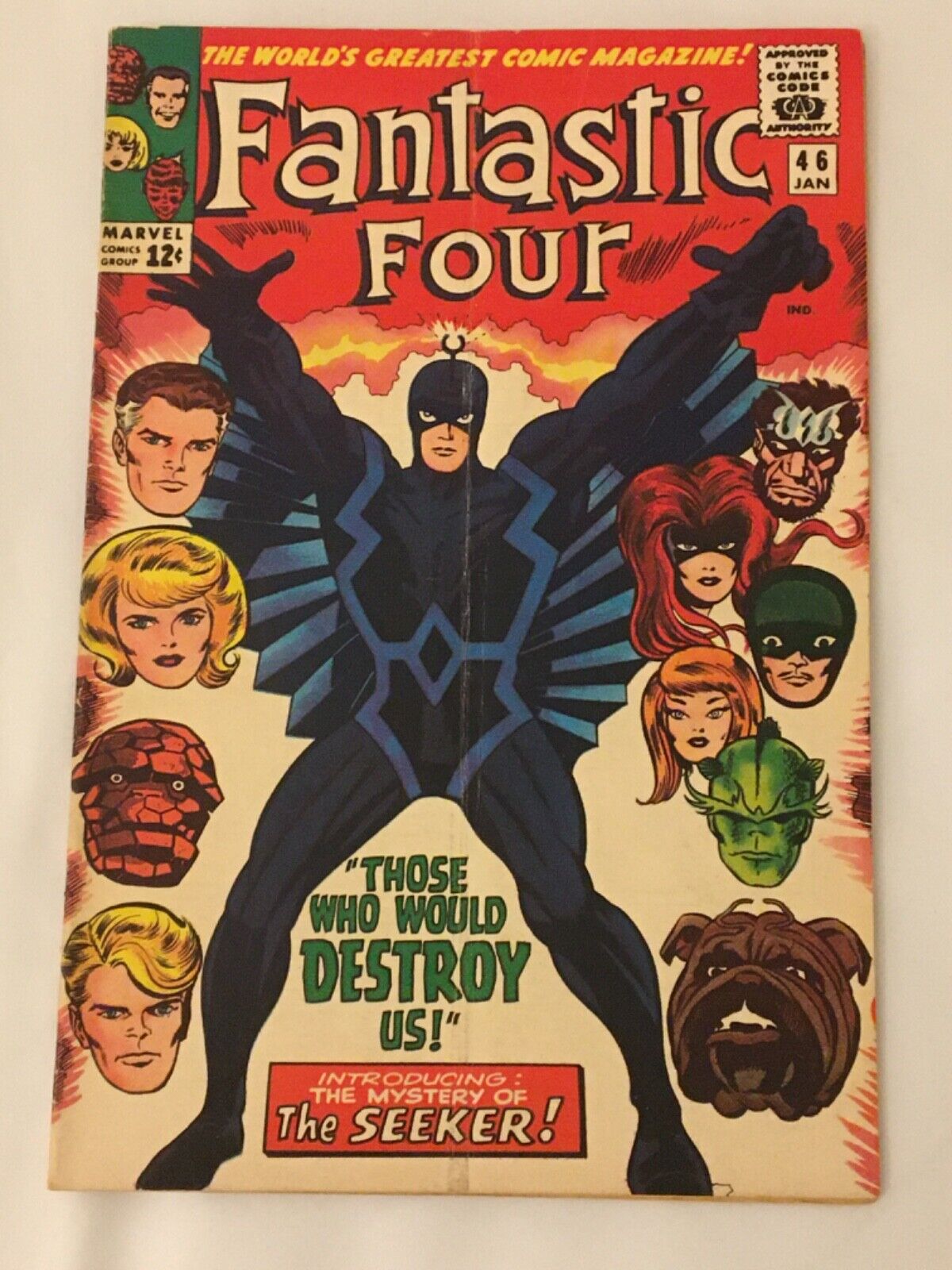 Fantastic four 46 Key Issue 1st of Black Bolt Mid-High Grade Very Great Spine