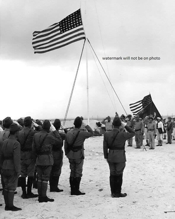 Marines Raising the U.S. Flag over Wake Island 8