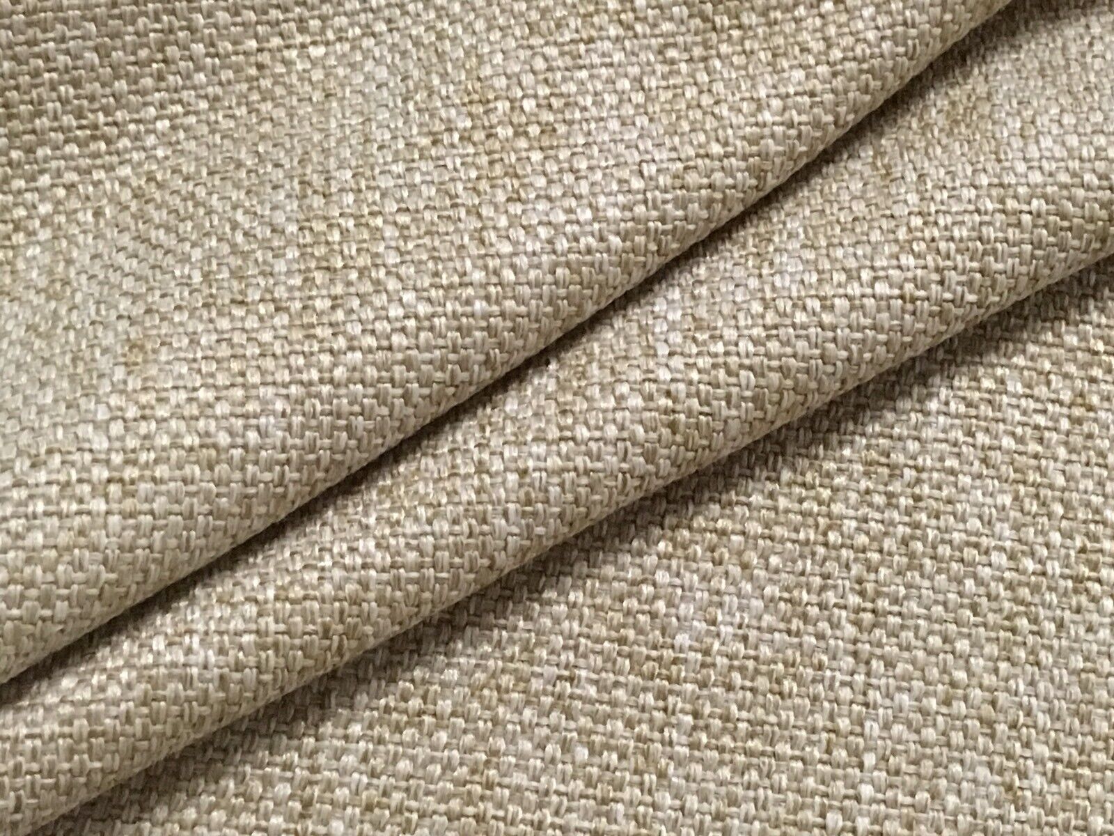 Jane Churchill Woven Tweed Texture Upholstery Fabric Crispin Sand 11 yd J616F-07
