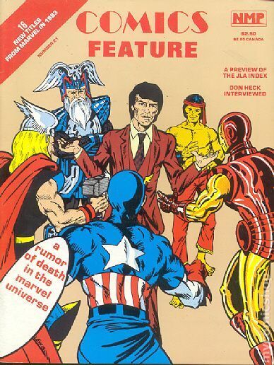 Comics Feature fanzine #21 VF 1982 Stock Image