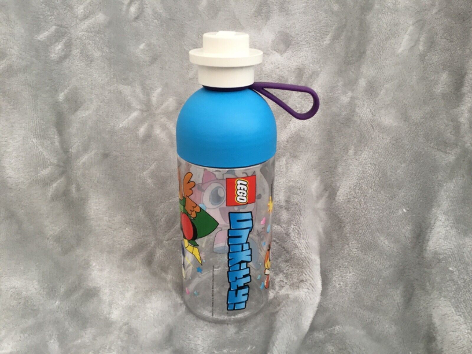 Lego UniKitty Blue/Clear/Print Water Bottle New/Other/Unused W/O Tags