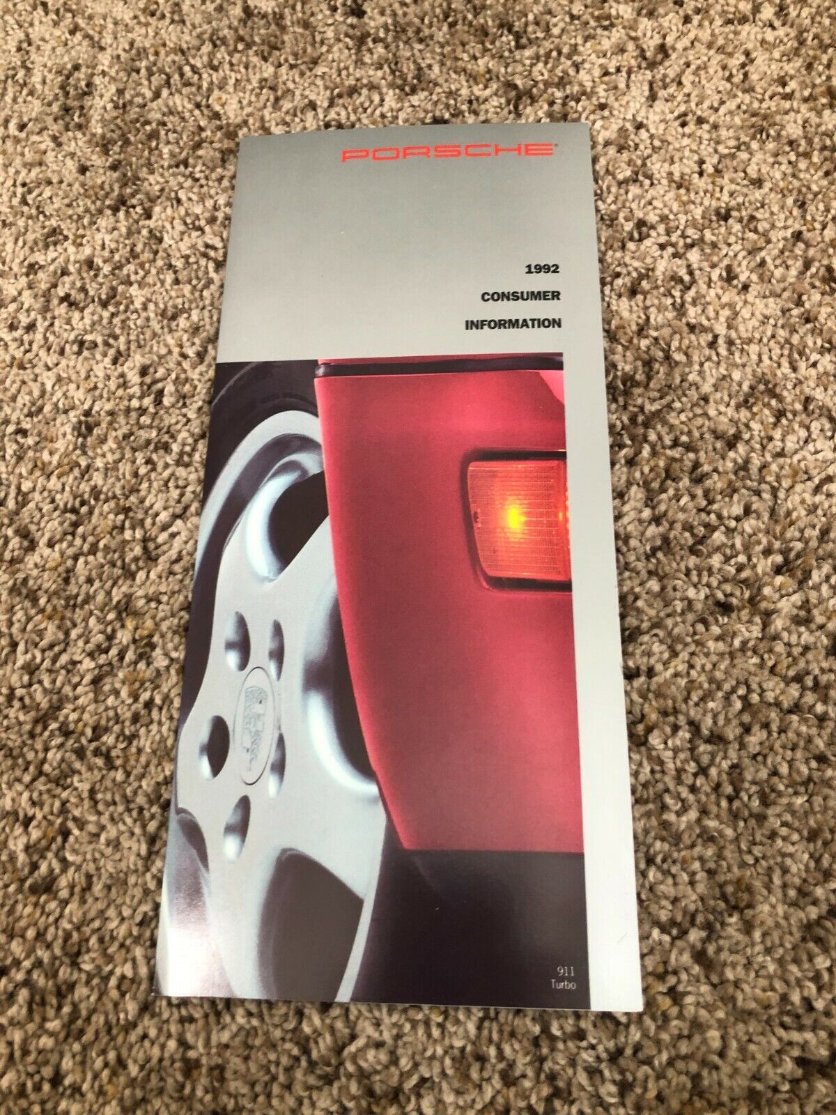 1992 Porsche Consumer Information Brochure