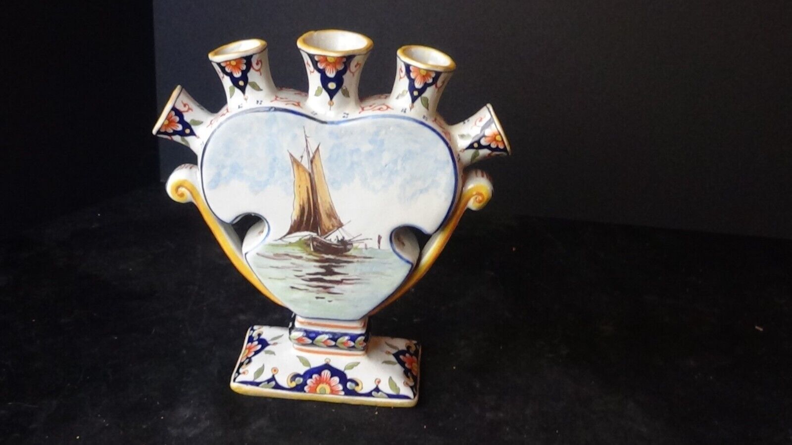 An Outstanding French Desvres Tulip Vase