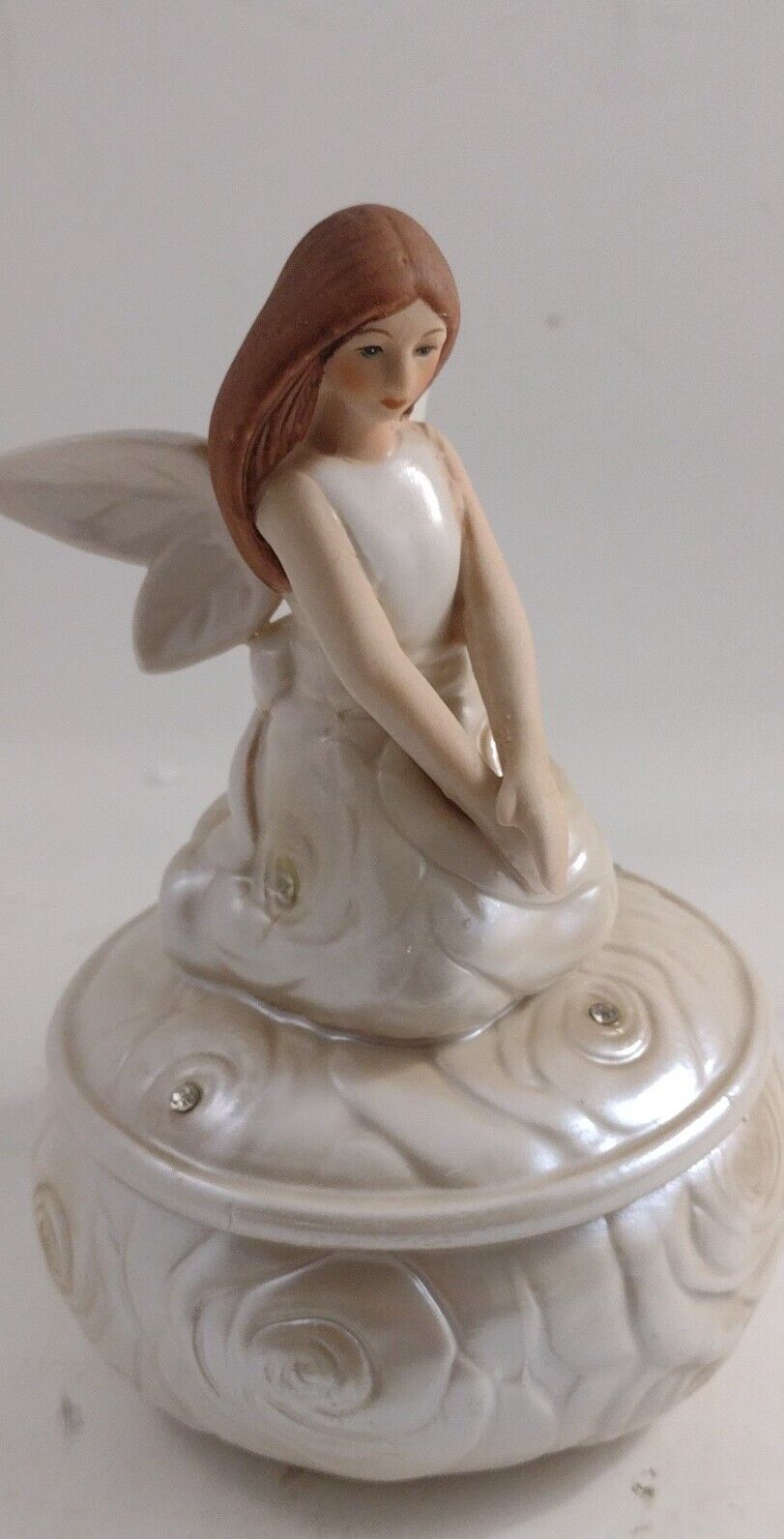 Trinket Box Star Innocence Porcelain Brown Hair Angel 2014 AngelStar 10372