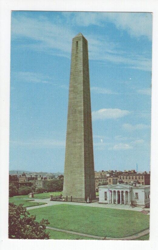 Charlestown Massachusetts MA Postcard Bunker Hill Monument - Unposted