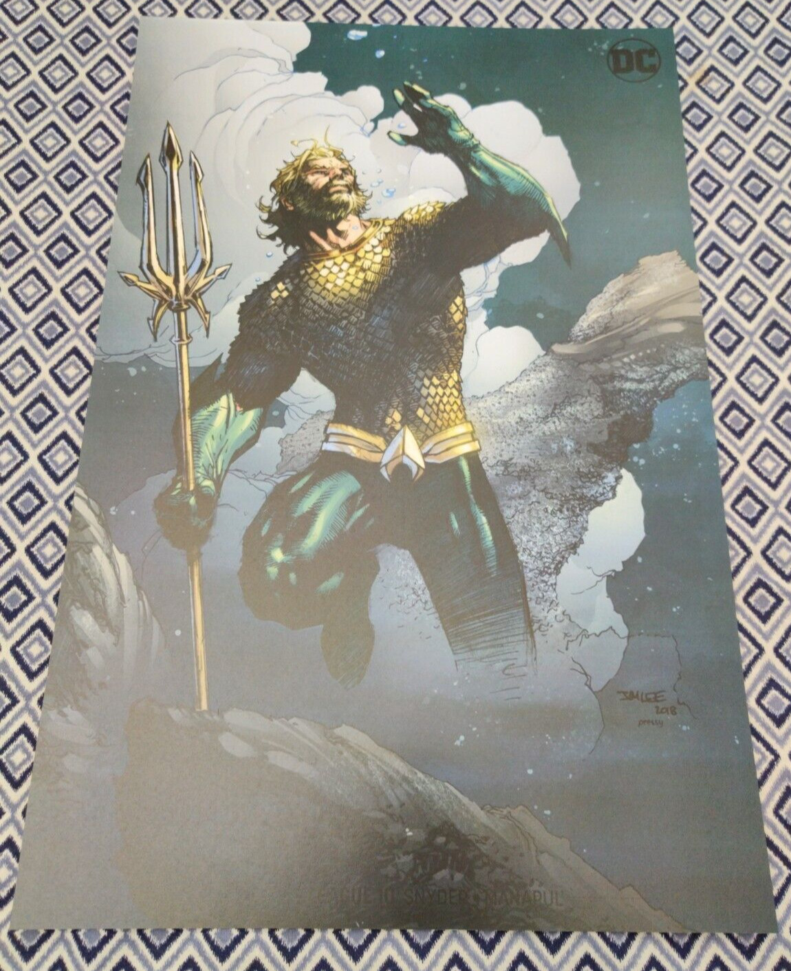 Aquaman 80 Years Of the King of the Seven Seas Poster Card Stock Glossy Paper