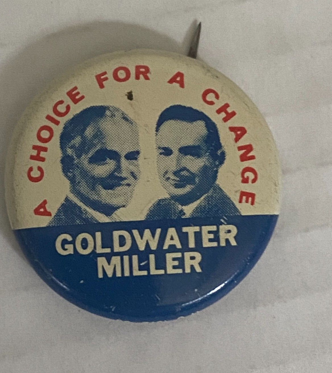 Goldwater Miller political pinback button  72 reprint 1 1/8\