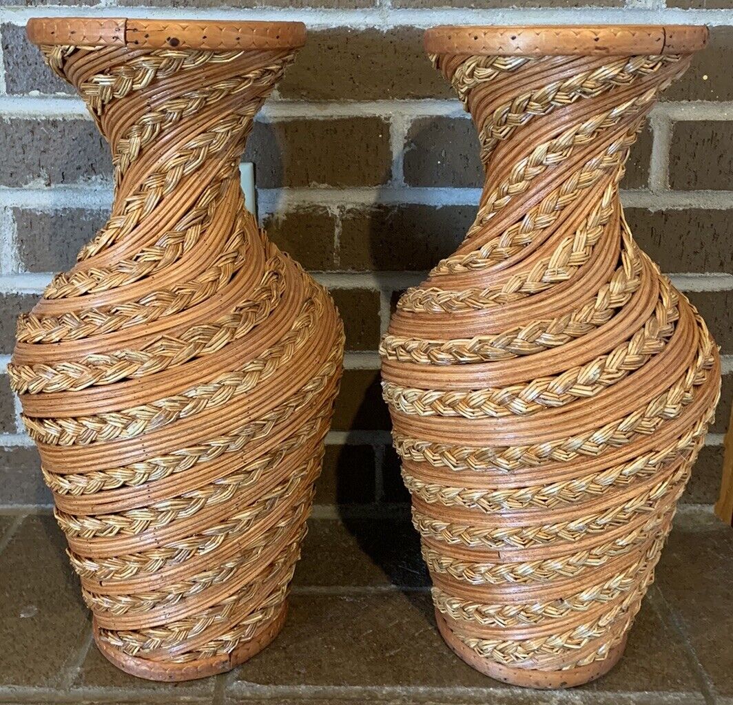 Vintage Boho Woven Vase Baskets