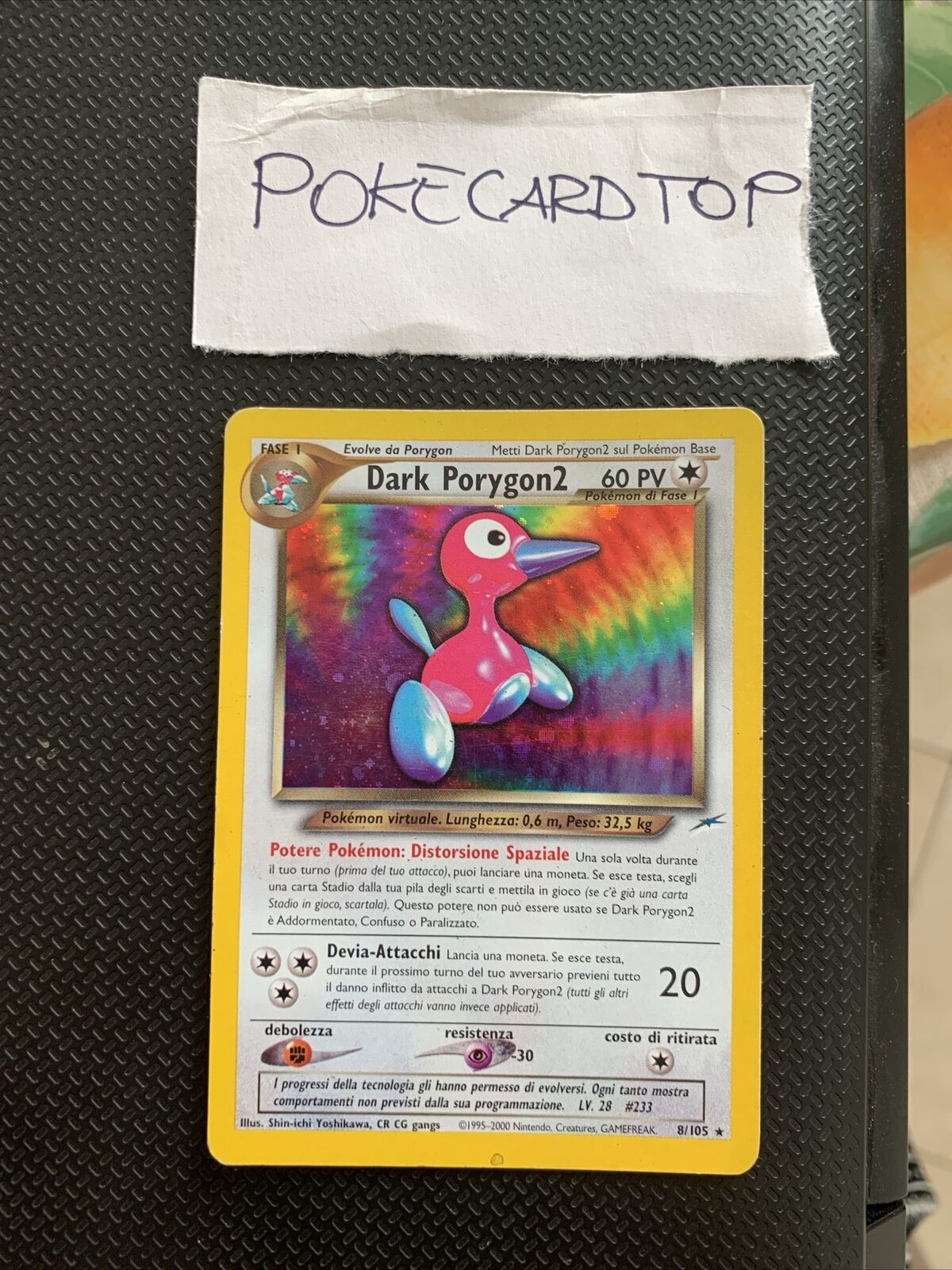 Pokemon Card Dark Porygon2 8/105 - Neo Destiny - Ita-Holo-Good