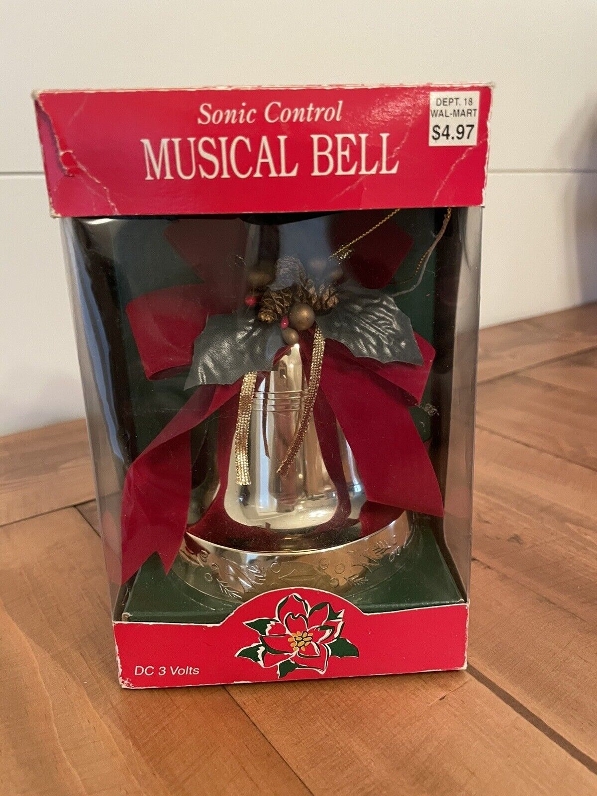 Vintage Sonic Control Musical Gold Christmas Bell-Batteries Not Included 