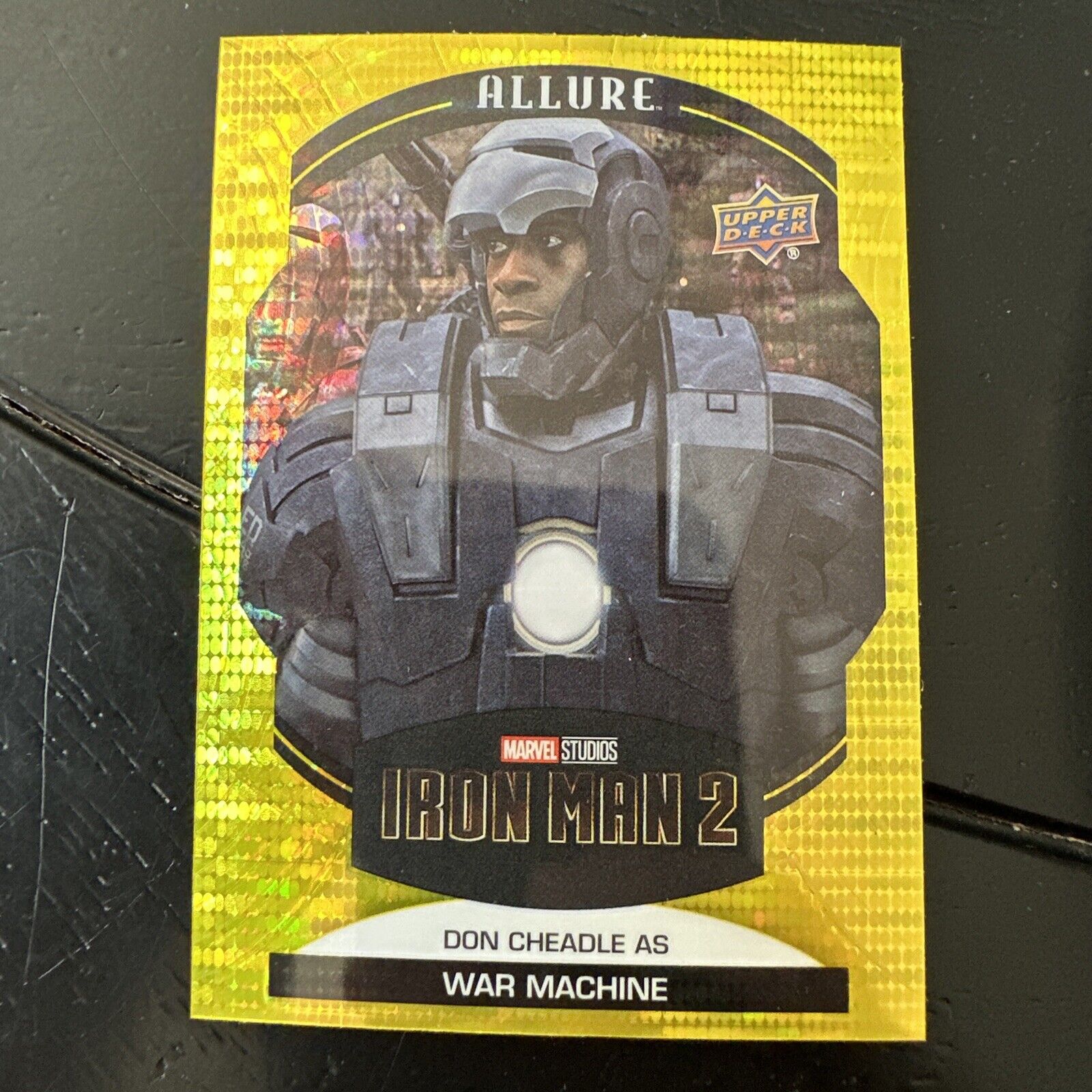 2022 Upper Deck Marvel Allure Yellow Taxi Don Cheadle War Machine #3 Parallel