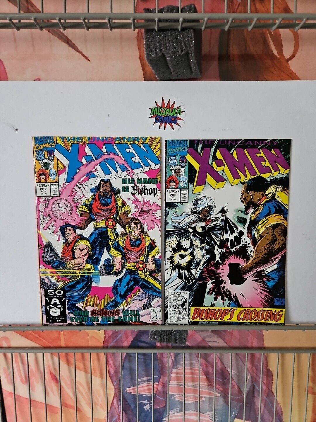 The Uncanny X-Men #282 & 283 1st Appearance Bishop High Grade Copies. 1991