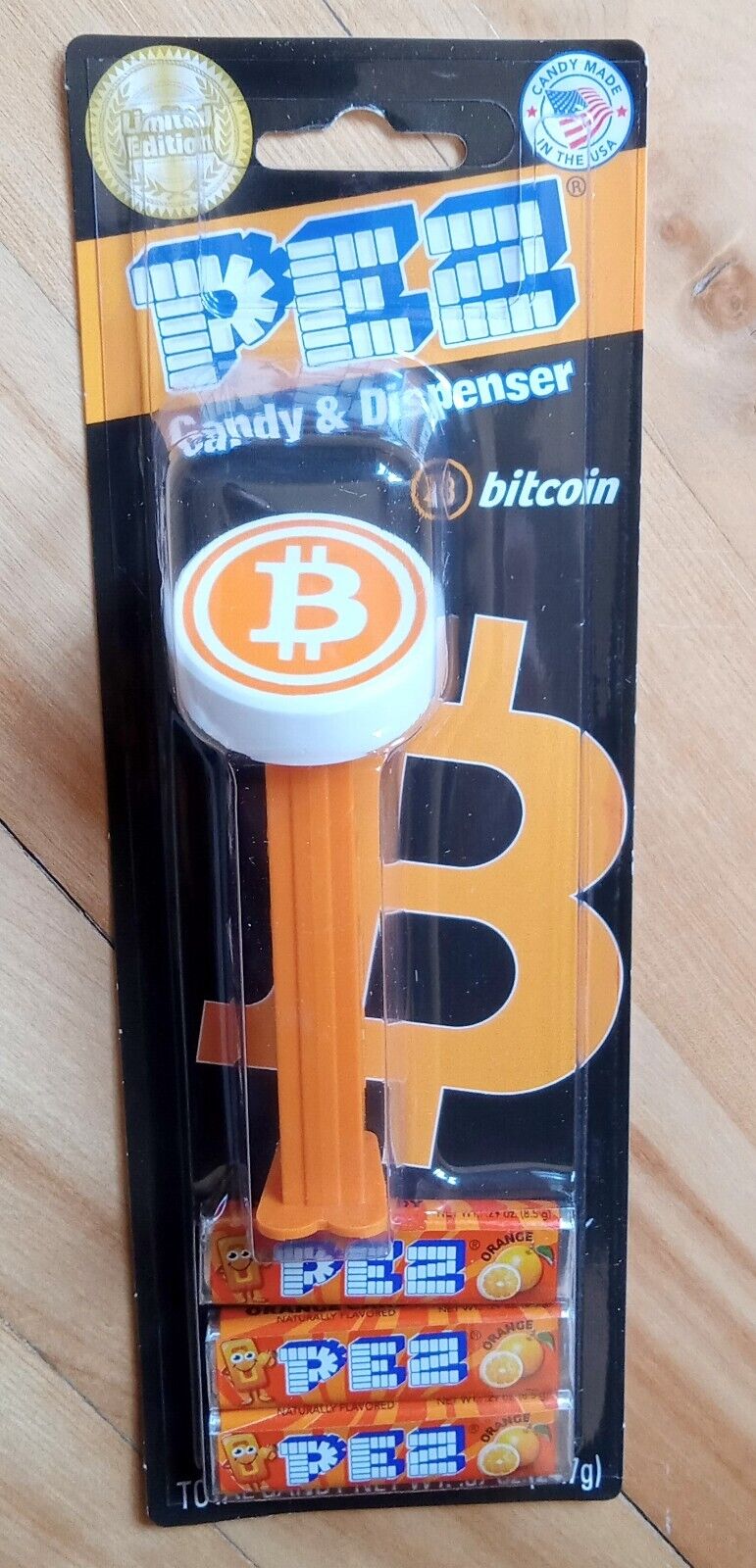 Limited Edition PEZ Bitcoin Crypto Candy Dispenser Sealed NEW Collectible