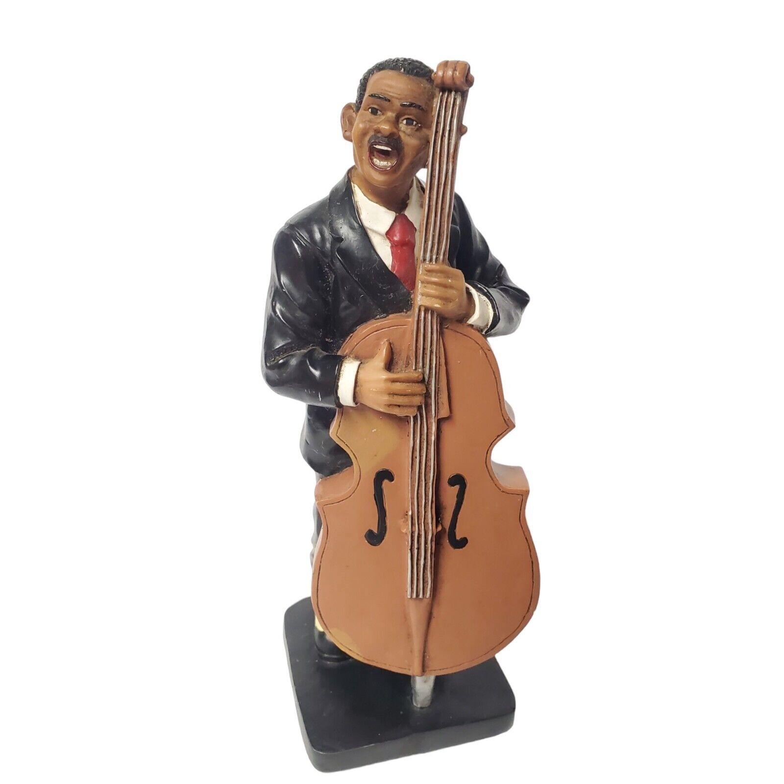 Vintage African American Jazz Player Figurines Set Of 4 Musicians Sax Piano 