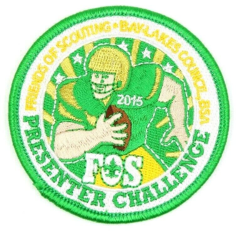 2015 FOS Presenter Green Bay Packers Bay-Lakes Council Patch Boy Scouts BSA NFL
