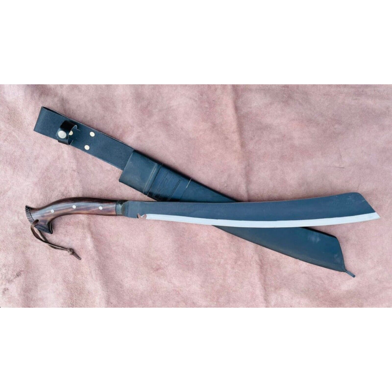 Custom Handmade Carbon Steel Blade Golok Parang Machete Sword - Hunting Sword