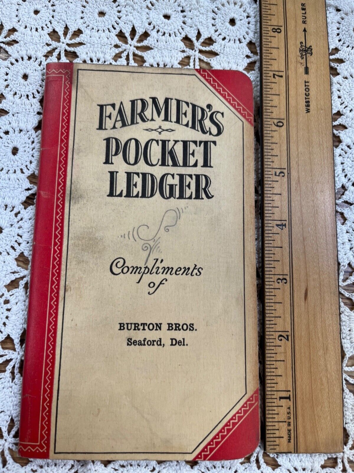 Vintage John Deere Farmers Pocket Ledger 1932-33