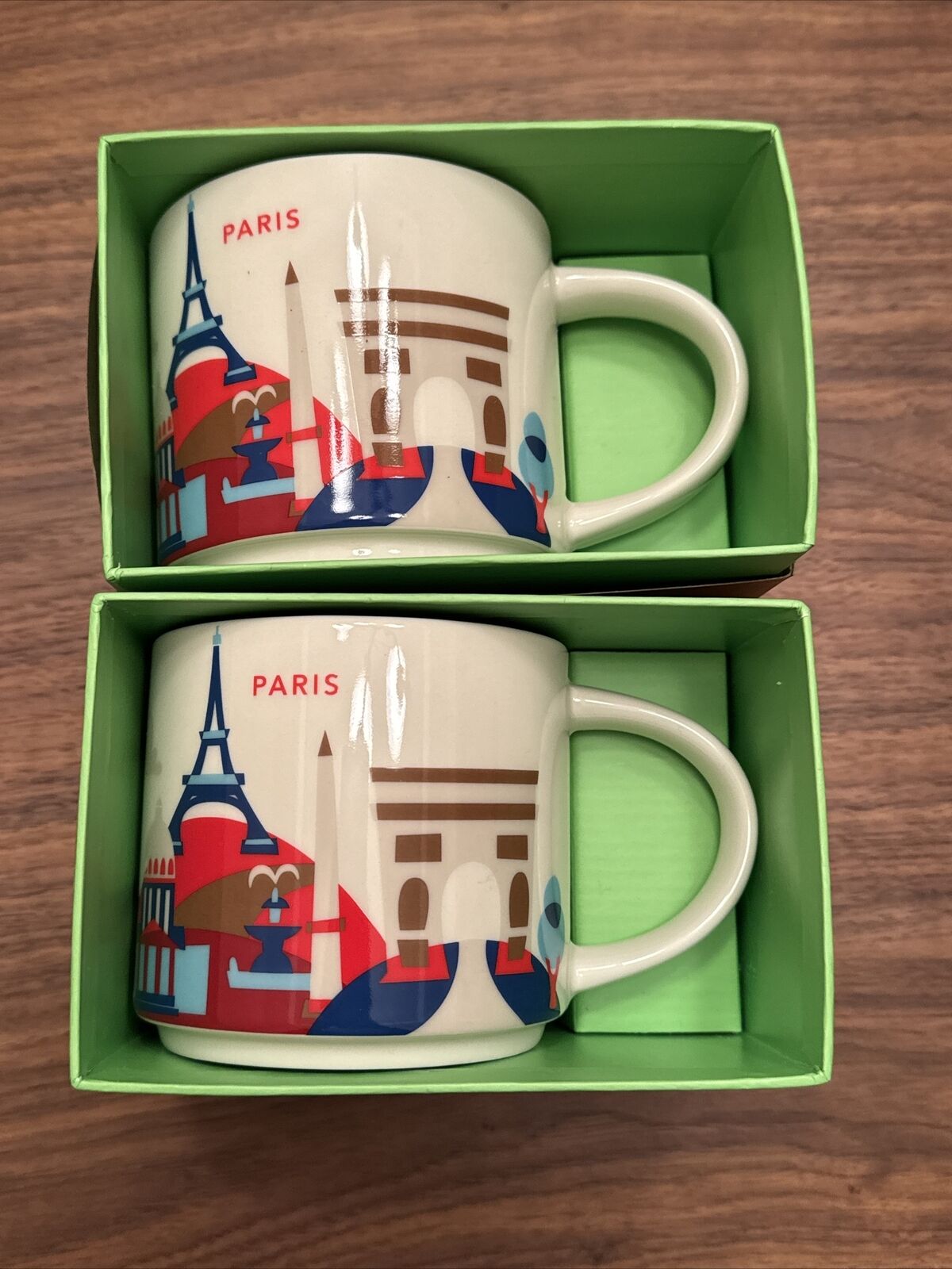 Starbucks Coffee Company 14oz PARIS France Mug YAH YOU ARE HERE Cup NIB