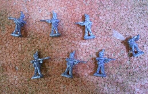 Lot: 6 British Napoleonic Inf. Firing; 15mm Military Miniatures, Vintage Wargame