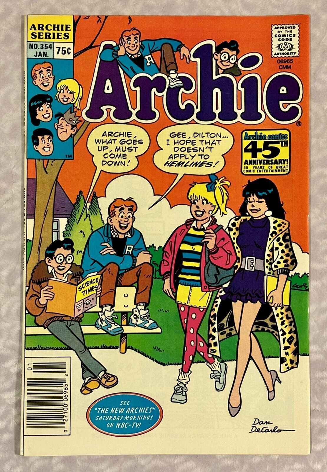 Archie #354 Dan DeCarlo 1988 Betty Veronica 