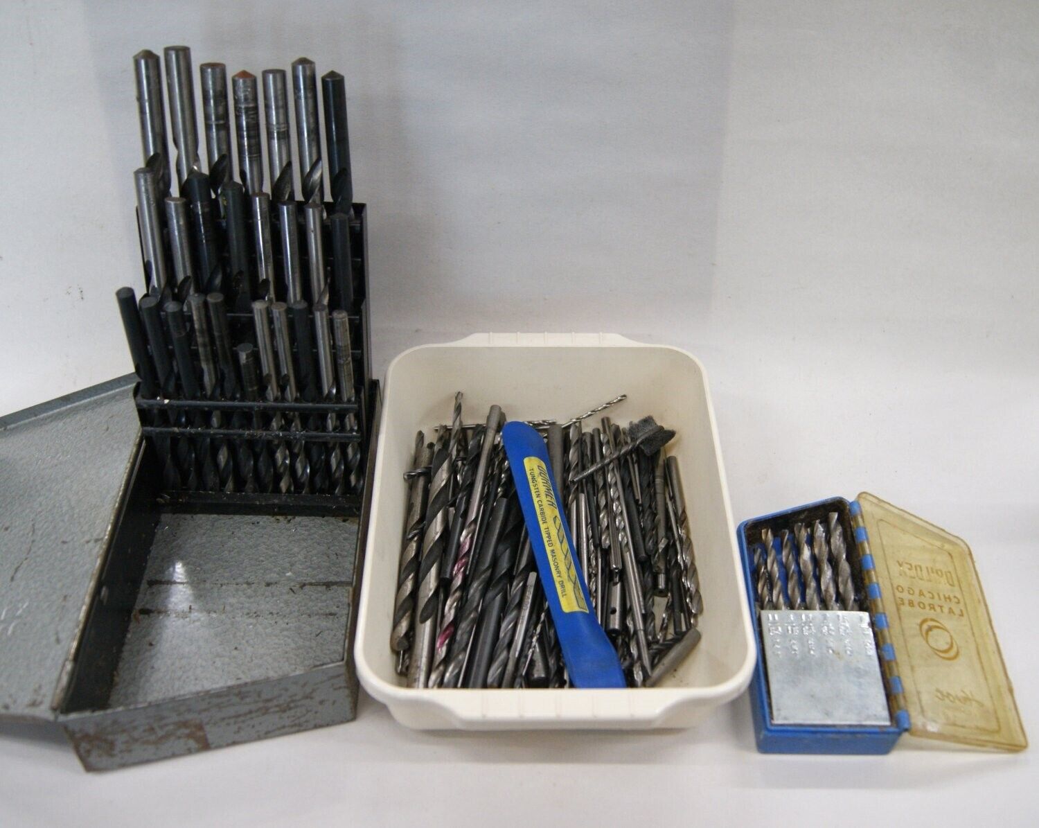 LOT of HSS Drill Bits, Huot Case etc.., Machinist Tools, Mostly USA Made, SH6090
