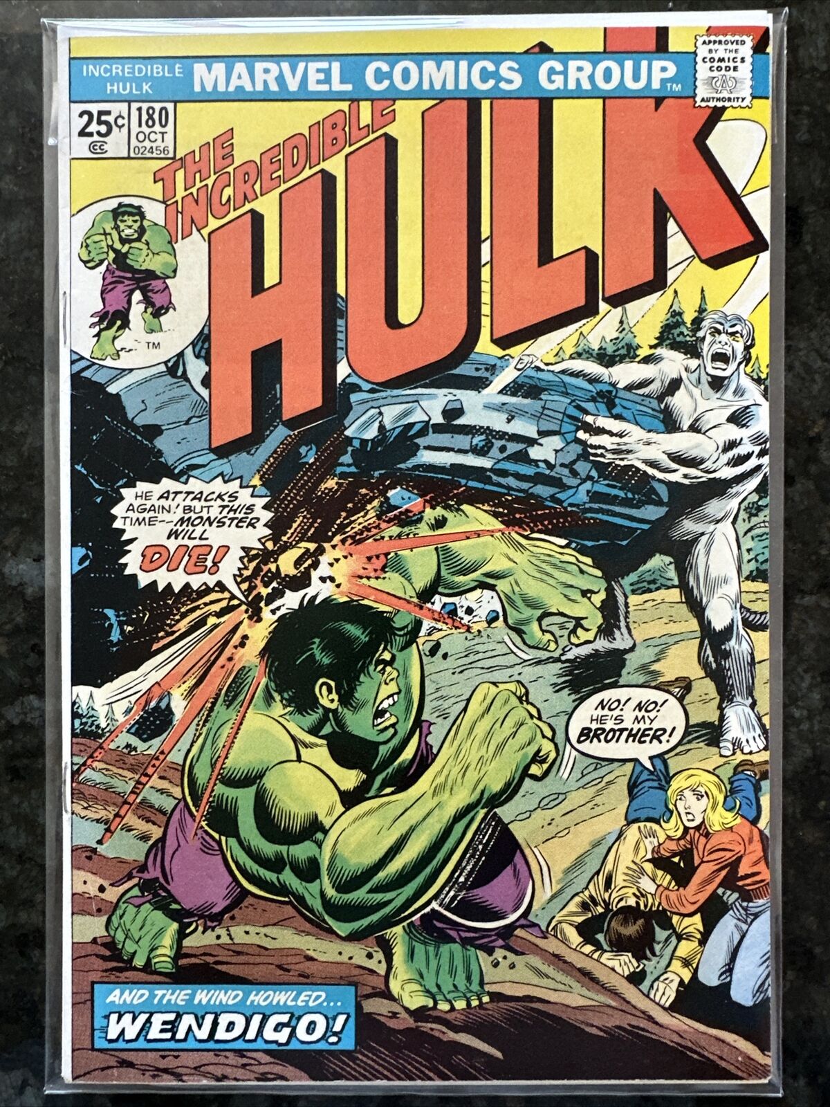 Incredible Hulk #180 1974 KeyMarvel Comic Book 1st Cameo Appearance Of Wolverine