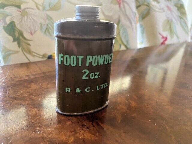 Original WWII British Army Foot Powder, Unissued 2oz.