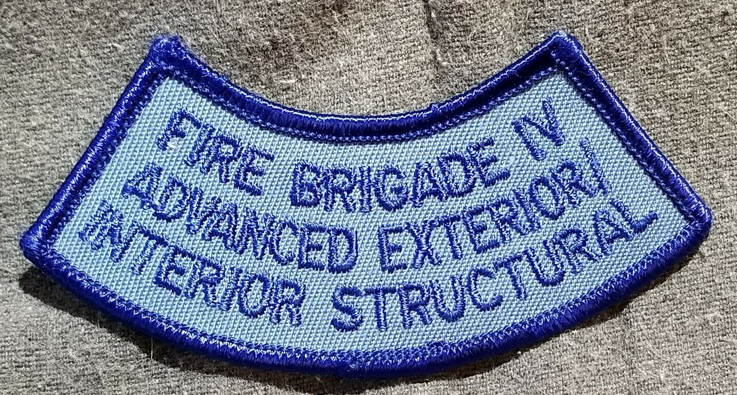 LMH Patch FIRE BRIGADE IV Station Department ADVANCED EXTERIOR Structural Arc