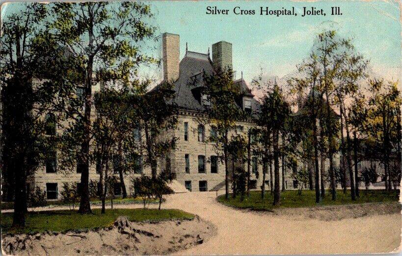 Vintage Postcard Joliet IL Illinois Silver Cross Hospital                  C-425