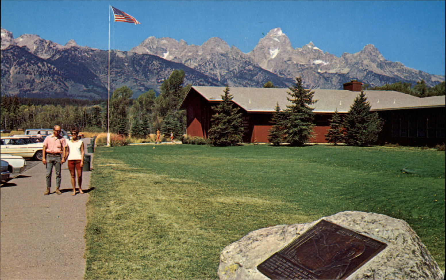 Fur Trade Museum Grant Teton National Park Moose Wyoming ~ postcard sku487