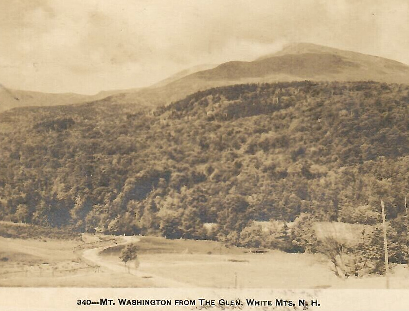 Vintage Real Photo Postcard RPPC Mt Washington The Glen White Mountains NH