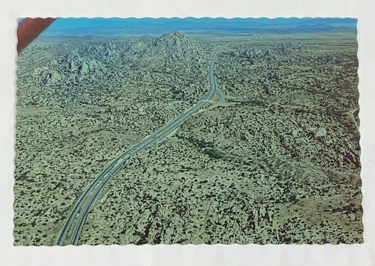 Aerial View of Texas Canyon Arizona Postcard Rock Formations