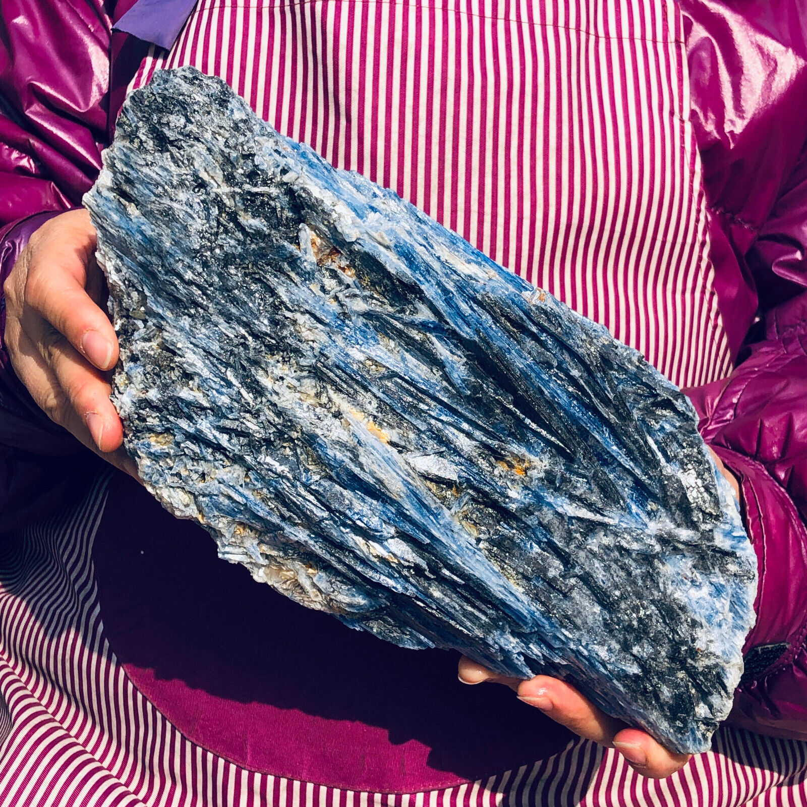 9.94LB Natural Blue Crystal Kyanite Rough Gem mineral Specimen Healing