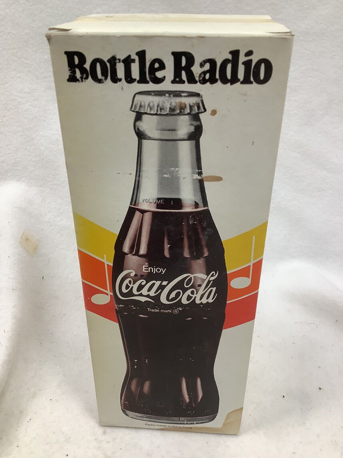NOS COKE 8” Coca Cola Bottle AM Transistor Radio Original Box + Paperwork 
