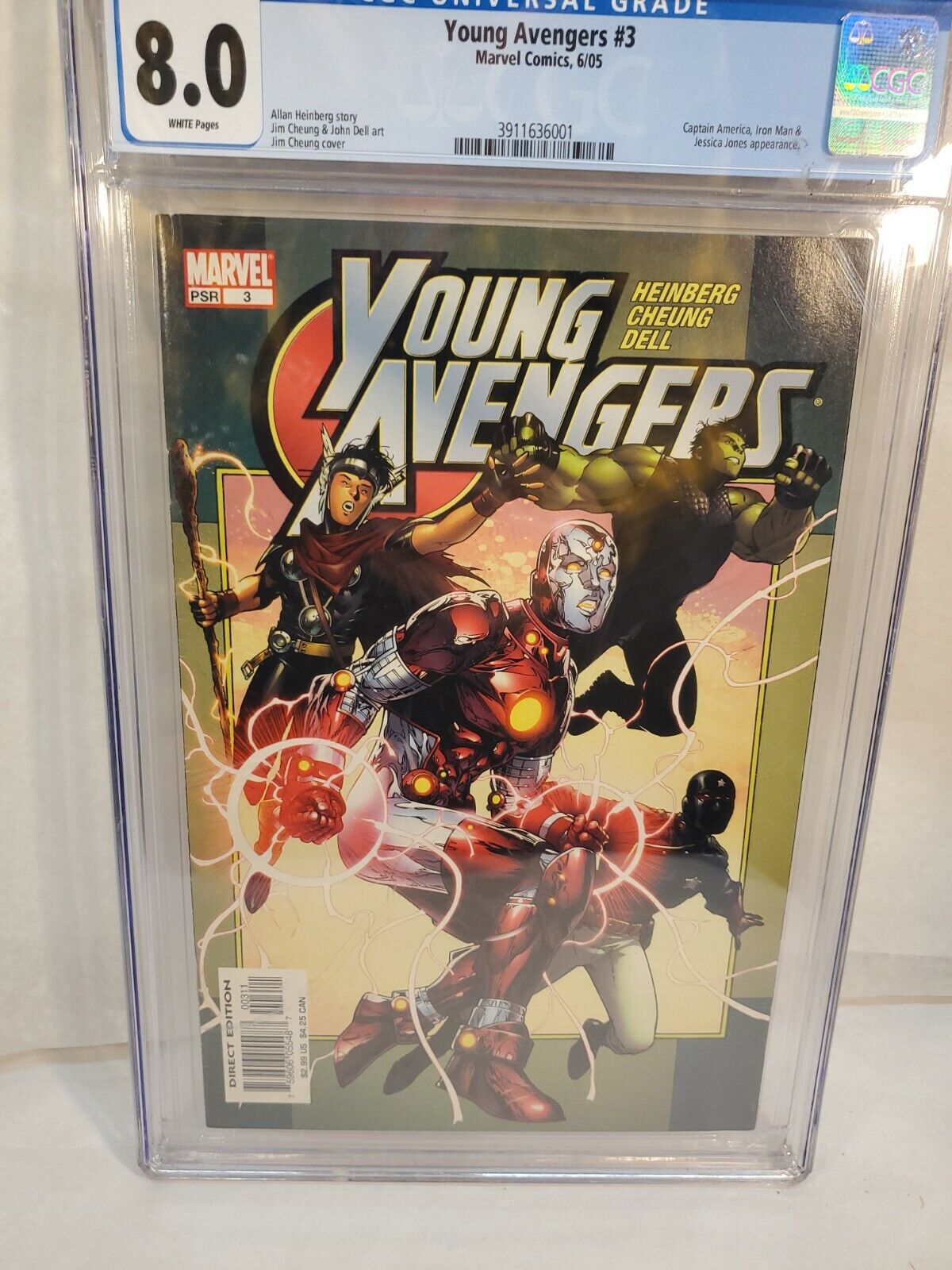 Young Avengers #3 Volume 1 2005 CGC #8.0 Kate Bishop
