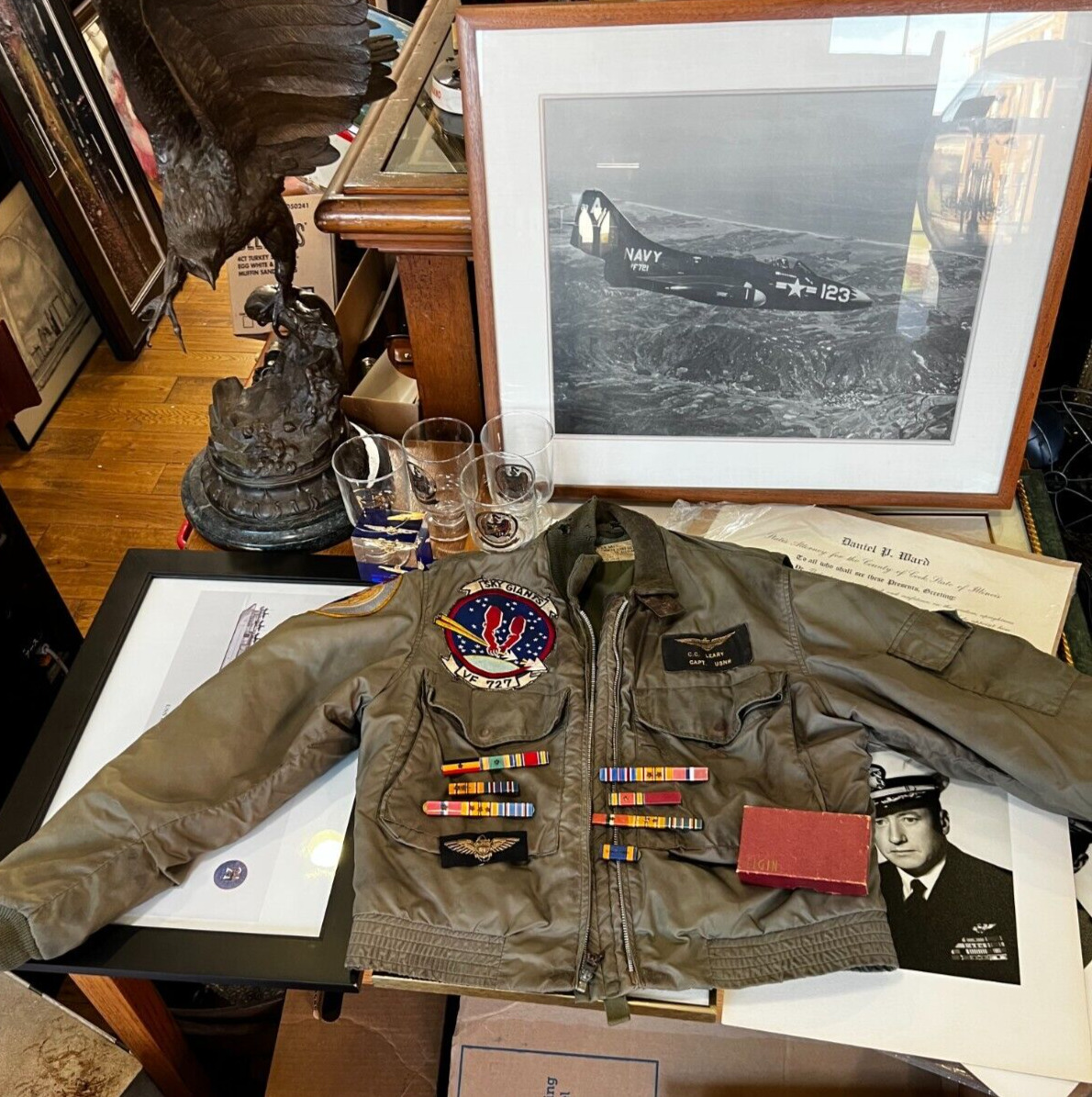 WWII Pilots Post War Air Barons Acrobat Jacket Named Collection Much More