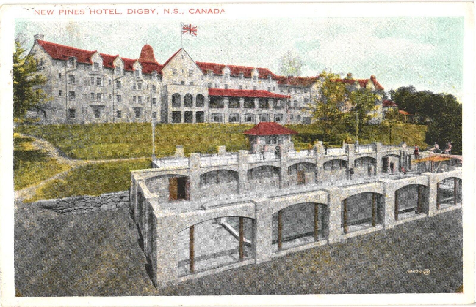 Digby, Nova Scotia Canada New Pines Hotel Postcard