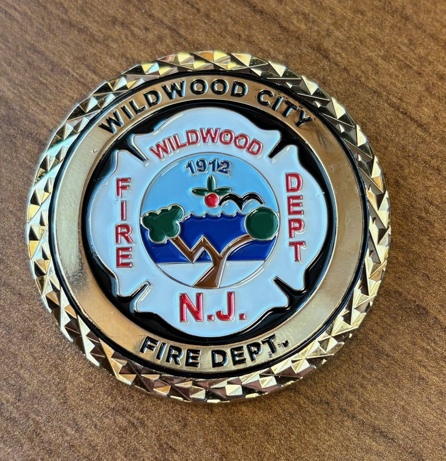 Wildwood, New Jersey Fire Department Challange Coin