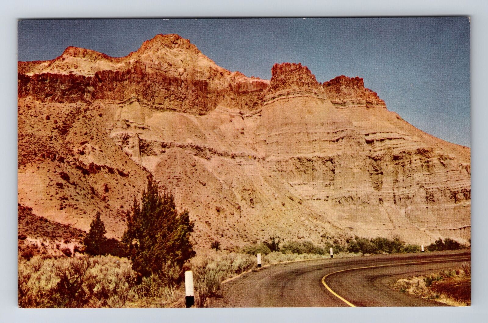 Picture Gorge OR-Oregon, John Day Country, Picture Writing Vintage Postcard