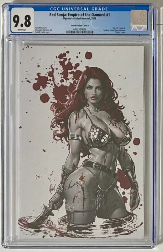 RED SONJA: EMPIRE OF THE DAMNED #1 ( POULAT EXCLUSIVE VIRGIN VARIANT) CGC 9.8