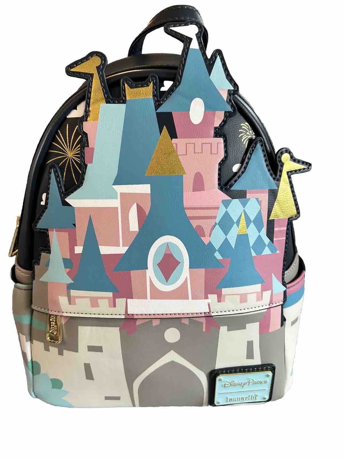 HTF Rare Loungefly Disneyland Paris Sleeping Beauty Castle Mini Backpack NWT