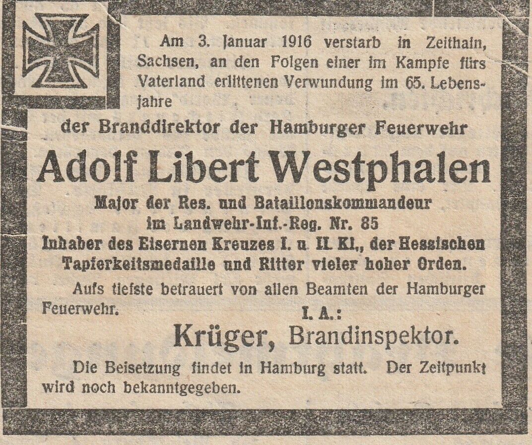 German WW 1 -- Soldier Death Notice * ORIGINAL **  Infantry Regt 1916