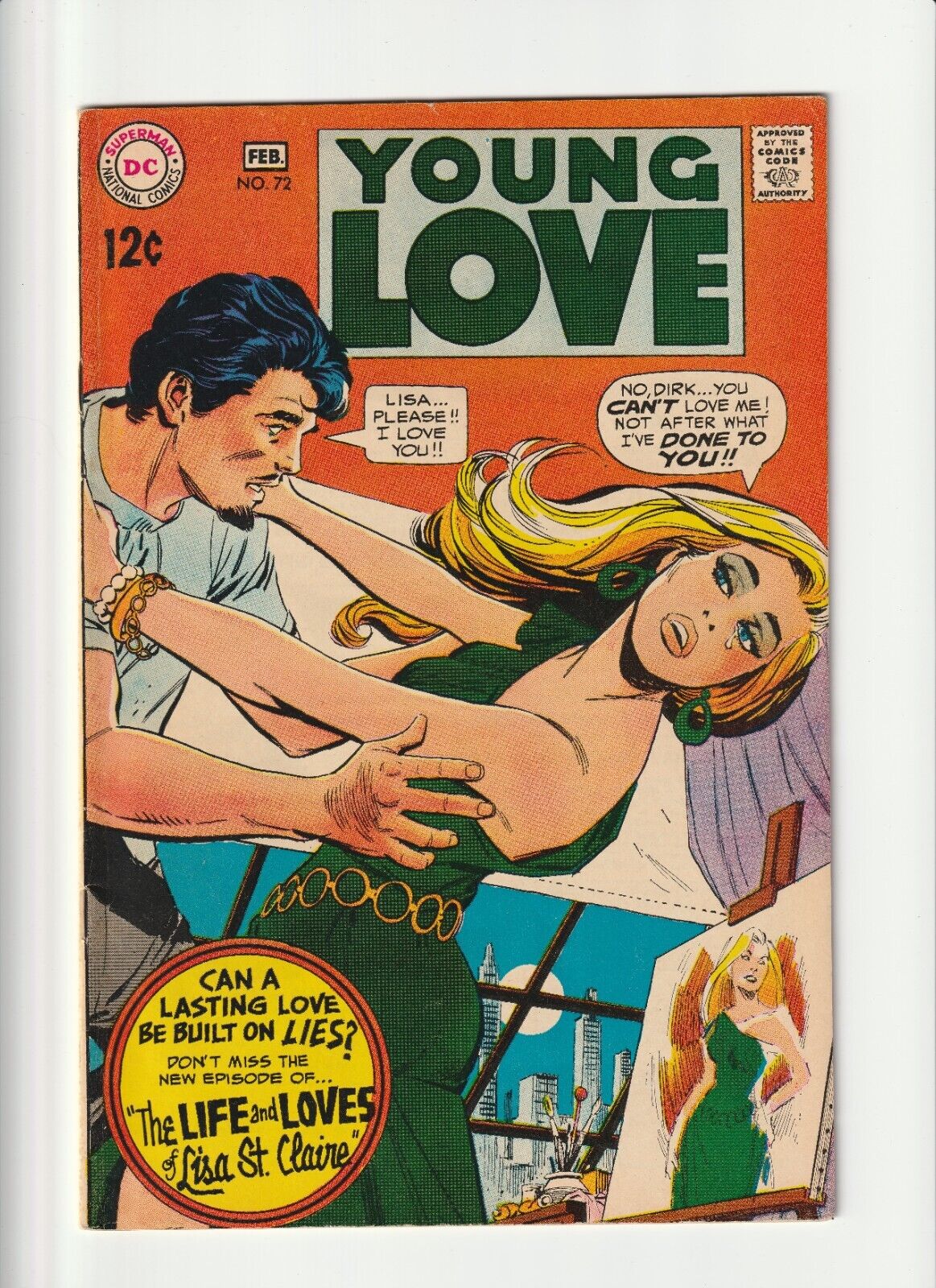Young Love #72 1969 DC Romance Fine-