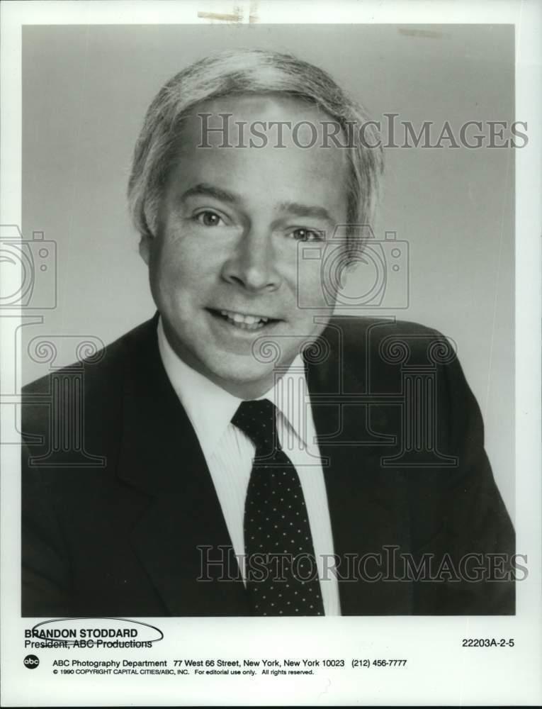 1990 Press Photo Brandon Stoddard, President, ABC Productions - nop88322