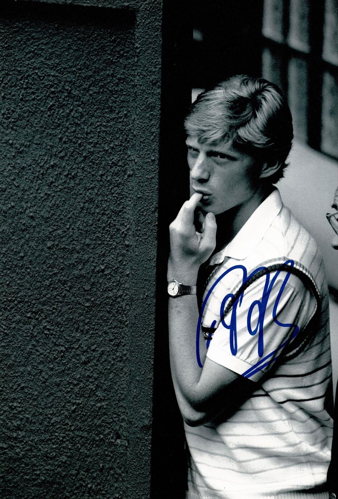 Boris Becker Signed 12X8 Photo Wimbledon Champion GENUINE AUTOGRAPH AFTAL COA (L