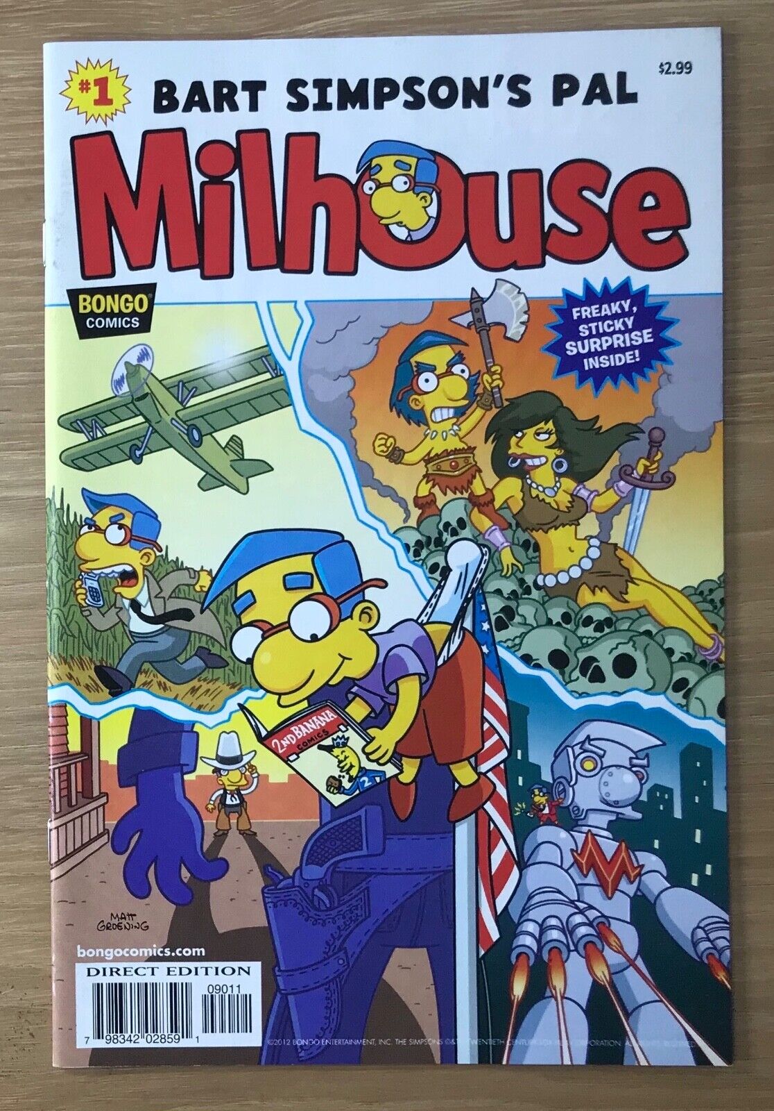 Bart Simpson\'s Pal Milhouse #1 Bongo Comics Modern Age The Simpsons Homer vf/nm