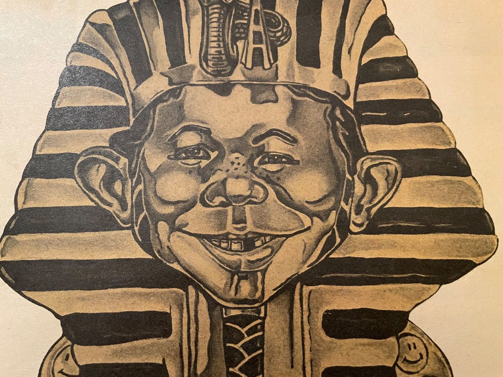 Mad Magazine’s Alfred E Neuman as King Tut 1978. RARE, HTF  Cool